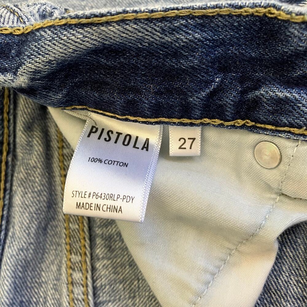 Pistola Sz 27 Keaton High Rise Slim Straight in Playday Wash 90s Ankle Casual - Picture 9 of 16